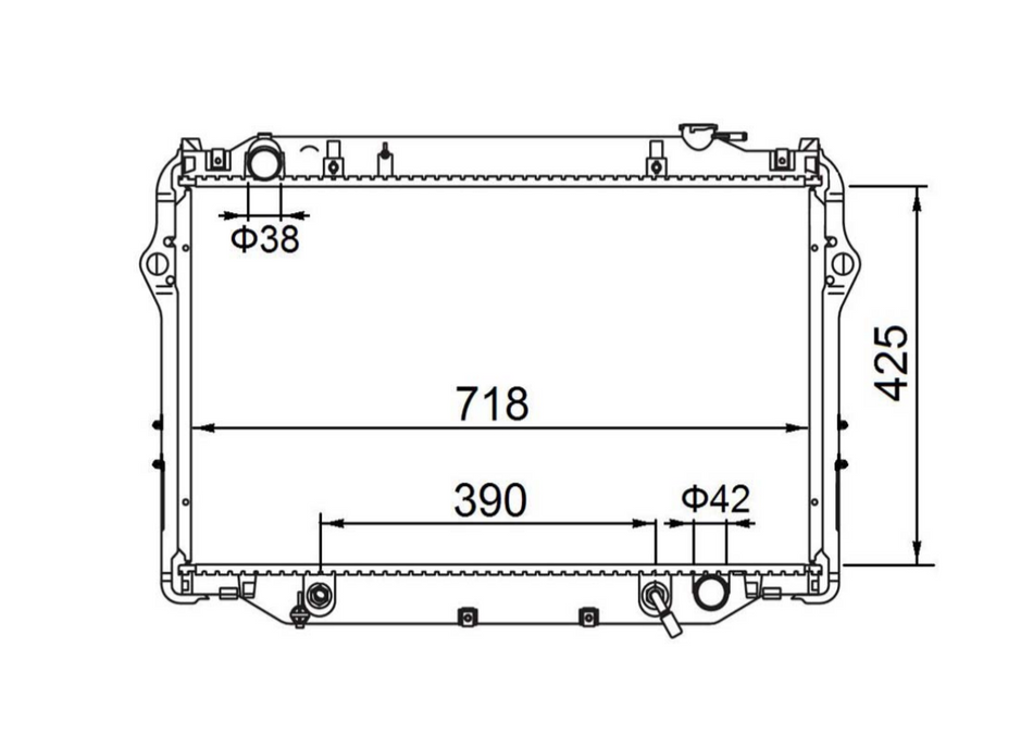 Toyota Landcruiser 80 Series 4.0L 4.2L 4.5L Petrol Diesel Radiator / TY18133