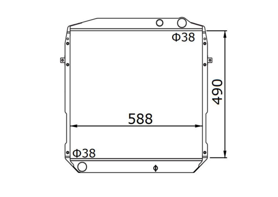 Toyota Coaster Bus HZB Manual Full Aluminium Radiator / TY18137A