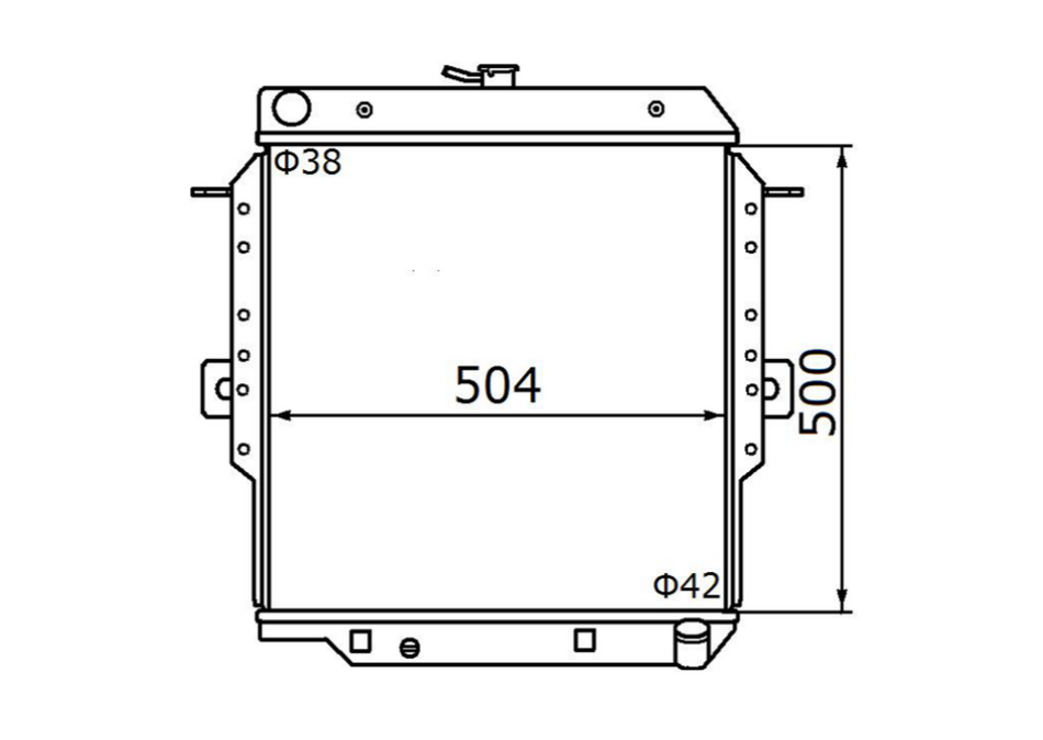 Toyota Landcruiser HZJ75 Manual Full Aluminium Radiator / TY18140A