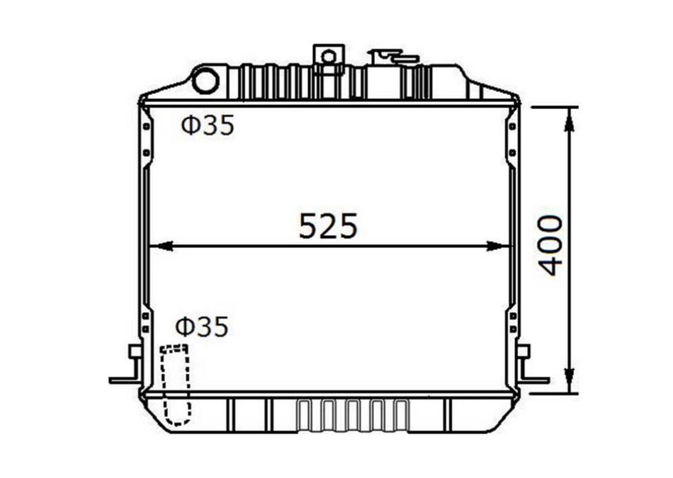 Toyota Hiace Diesel Manual Radiator / TY18150
