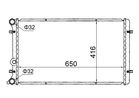 Volkswagen Bora Beetle Golf IV Radiator / VK11012