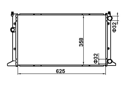 Volkswagen Golf III Petrol Diesel Radiator / VK11016