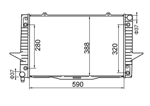 Volkswagen Beetle Manual Radiator / VK11017