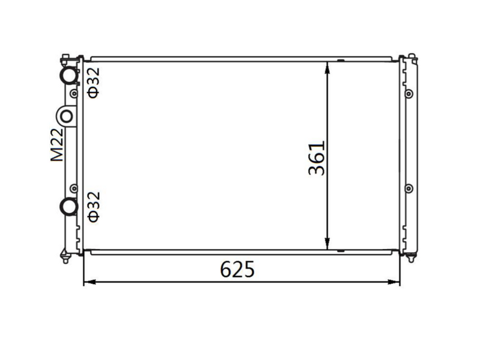 Volkswagen Polo Manual Radiator / VK11018