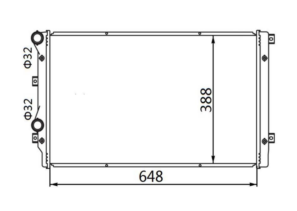 Volkswagen Passat B6 2.0L TR Turbo Manual Radiator / VK11019