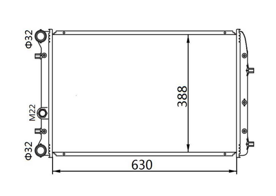 Volkswagen Polo 9N Manual Radiator / VK11028