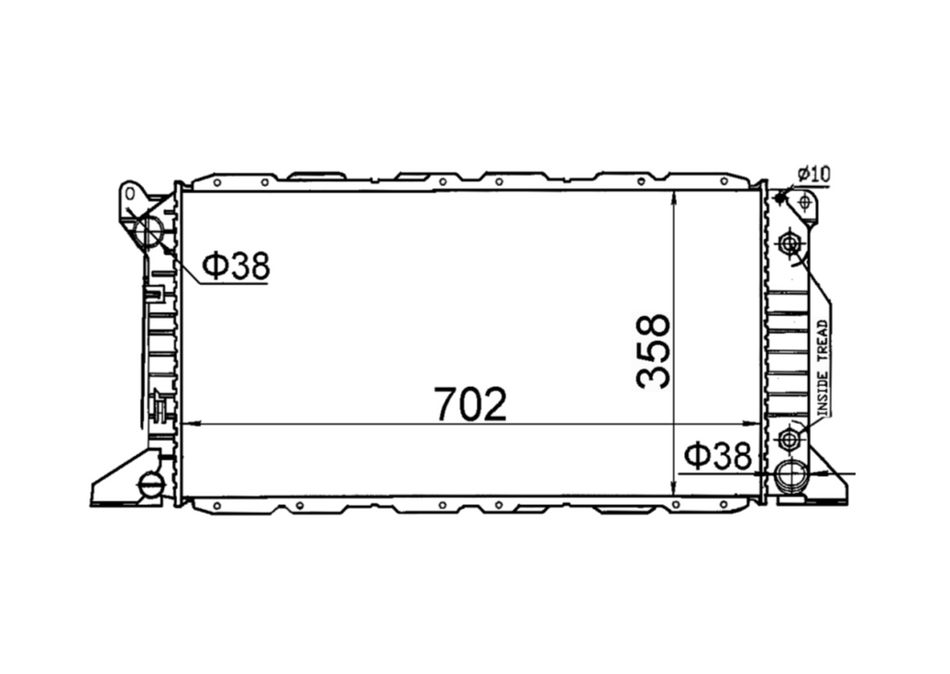 Ford Transit VF/VG Diesel 2.5L Radiator / FD16029