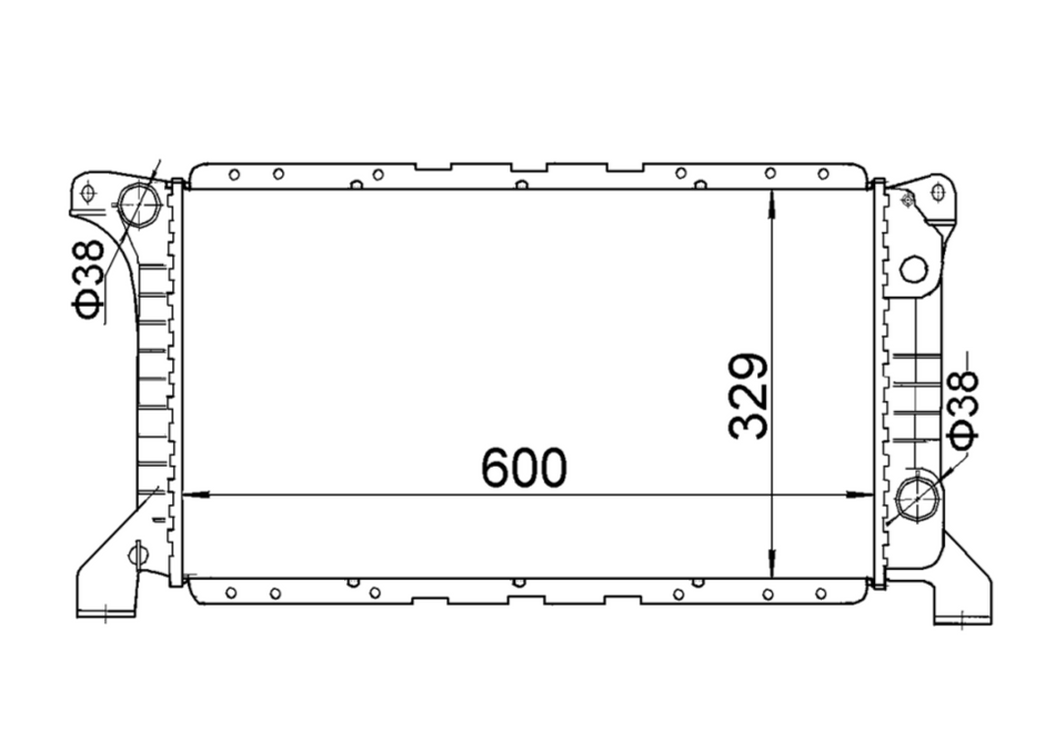 Ford Transit Van 2.5L Diesel Manual Radiator / FD16042