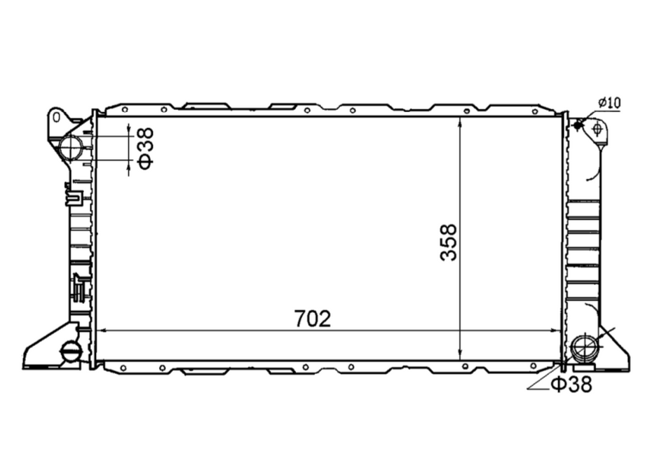 Ford Transit 2.5D Manual Radiator / FD16045