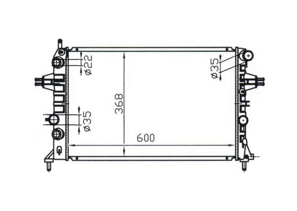 Holden Astra Zafira TS 1.8L/2.0L Manual Radiator / HD22011