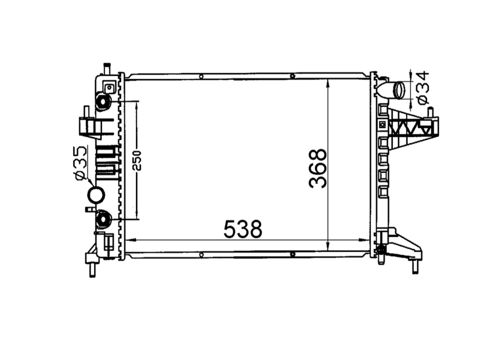 Holden Barina XC V4 Radiator / HD22028
