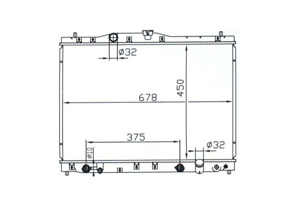 Honda Legend KA9 3.5L V6 Radiator / HO17031