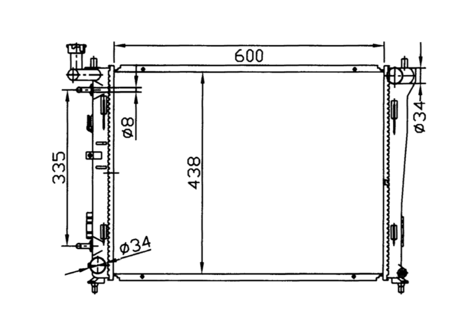 Hyundai Elantra Radiator / HY21029